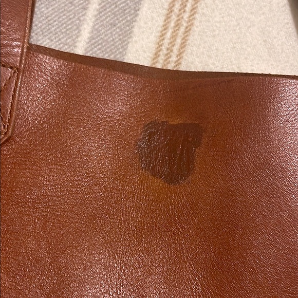 Madewell Brown Leather Tote Bag - Picture 2 of 8